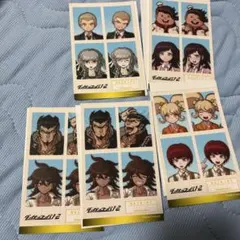 ダンガンロンパ　証明写真風ステッカー　ダイソー