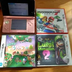 【希少】3DS本体 ポケモンVC緑 NNID未設定 動作確認済&ソフト複数