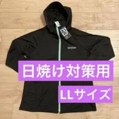 outdoor アウトドア　長袖フード付きパーカー　LLサイズ　ブラック