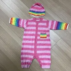 ①Bonnie Baby ピンク　ロンパース3〜6ヶ月　おまけ②スタイよだれかけ