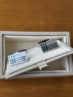 Burberry シルバー カフリンクス 2点セット
