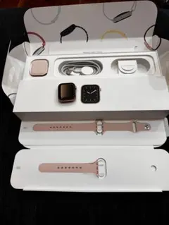 Apple Watch 本体シリーズ5 GPS+セルラー　ゴールド ピンクバンド