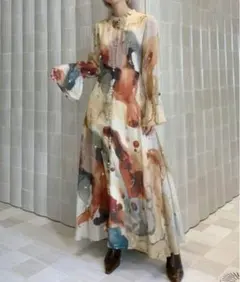 新品　UNDRESSED AMELIA INK ART DRESS ameri