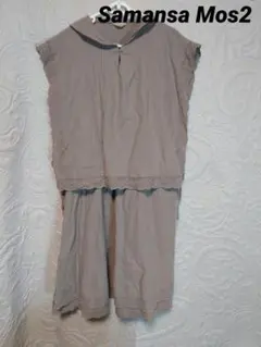 SM2　セーラー衿レースベスト＆裾2段レーススカート　セットアップ