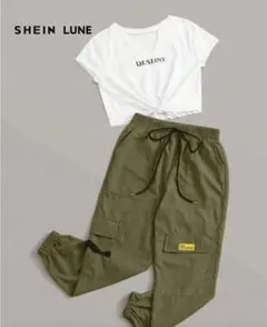SHEIN　Tシャツ　カーゴパンツ　サイズSのサムネイル