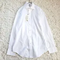 新品 ユニクロ スーパーノンアイロン スリムフィットシャツ（長袖）S［B3］