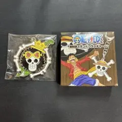 ワンピース　海賊旗ステンドグラスチャーム　ブルック