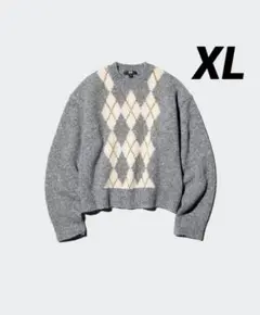 新品未使用　ユニクロ　フラッフィクルーネックセーター　XL