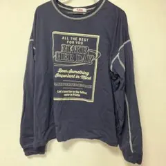 新品　PINKLATTE 長袖カットソー M ネイビー