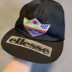 ellesse 黒 キャップ