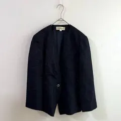 4318 Saint Lambert ノーカラージャケット　日本製肩パッド　Ｌ