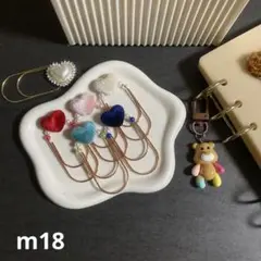 大きめ可愛い ペーパークリップ バインダー貯金 m18