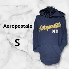Aeropostale ネイビー フード付きパーカー 【s】のサムネイル