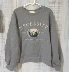 〈ロゴスデイズ〉LOGOS　DAYS　トレーナー　グレー　長袖スウェット　М