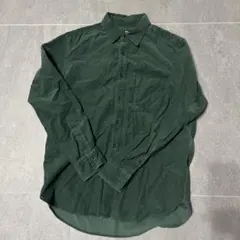 UNIQLO ダークグリーン コーデュロイシャツ M