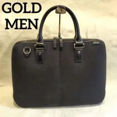 美品　GOLD MEN　ビジネスバッグ　コーデュラ1000✕本革 　黒　メンズ