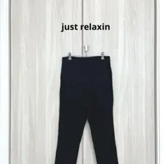 just relaxin マタニティパンツ ブラック Lサイズ 7分丈