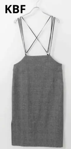 チェック キャミワンピース