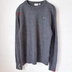 ユニクロ アニヤハインドマーチ プレミアムラムクルーネックセーター 160グレー