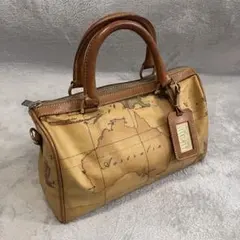 プリマクラッセ　ミニボストンバッグレザー　MADE IN ITALYハンドバッグ