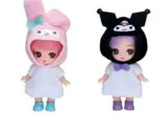 ぷちリカちゃん サンリオ　キャラクターズコレクション　マイメロディ　クロミ