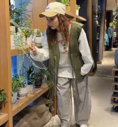 ポワッとマリンタックパンツ　Mサイズ