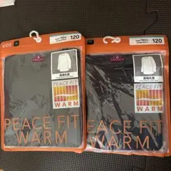 TOPVALU PEACE FIT WARM 長袖丸首 120cm 2枚