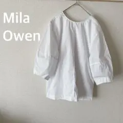 Mila Owen 構築スリーブTシャツブラウス　オーガニックコットン