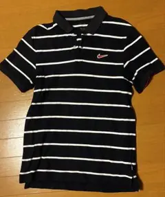 NIKE 폴로 셔츠 테두리 네이비×화이트