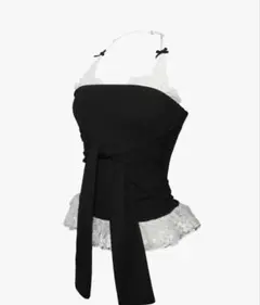 theredthread layered knot tops black - メルカリ