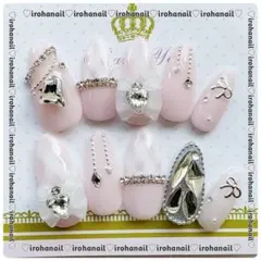 ネイルチップ オーダー受付中 量産型 ワンホン y2k ちゅるんと ピンク 韓国