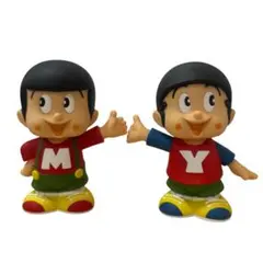 非売品 ヤン坊 マー坊 貯金箱 マスコット人形 天気予報 昭和レトロ
