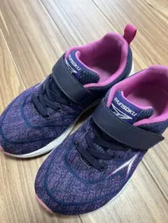 SHUNSOKU ネイビー/ピンク スニーカー