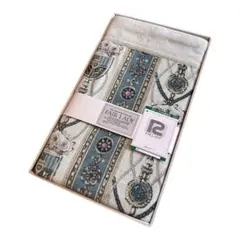 訳あり新品 毛布 ブランケット 寝具 ブルーグリーン 大判 箱あり Rマーク