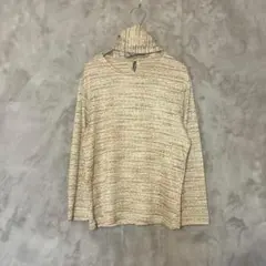 HAVE A NICE TRIP♡共布スカーフ付きニット Uネック 長袖 Mのサムネイル