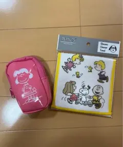 スヌーピー　ルーシー　ポーチ　ミニ　ミニポーチ　タオル　クリーナー