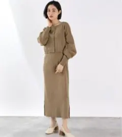 ローリーズファーム　１２Ｇレイヤードカーディガン２Ｐワンピース