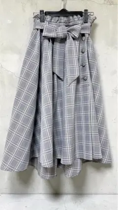 MAJESTIC LEGON チェック柄フレアスカート