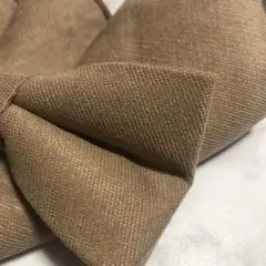 蝶ネクタイ　ポケットチーフ　2点セット　フォーマル　ベージュ O