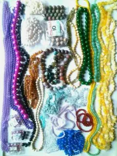 天然石 など ビーズ 丸玉 さざれ アラゴナイト ラブラドライト パワーストーン