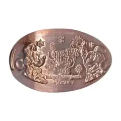 東京ディズニーランド　クリスマス　2008　ミッキーミニー　スーベニアメダル