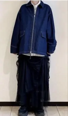 【JEANASIS】デニムBIGZIPシャツジャケット