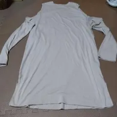 ナノ・ユニバースベージュ 長袖 カットソーワンピース