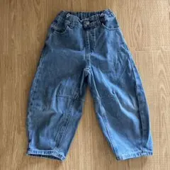 み*こ様 GU バレルレッグ　デニム　パンツ 110サイズ