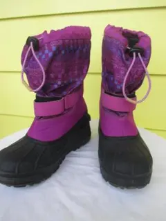 ★Columbia 　子ども用防水ブーツ　 紫　スノーブーツ　22㎝