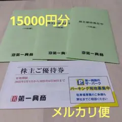 最新　第一興商　ビッグエコー　 株主優待券　15,000円分　送料無料