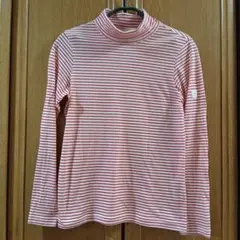 マンシングウェア 長袖 白×赤ネック ゴルフウェア サイズ M