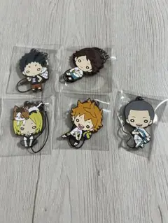 ハイキュー!!にとたんラバーストラップ 5個セット