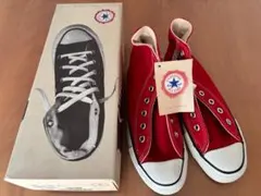 コンバースオールスター　ハイカット　当時　レッド 24.5cm アメリカ製デッド