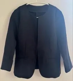 HoneysノーカラージャケットMブラック